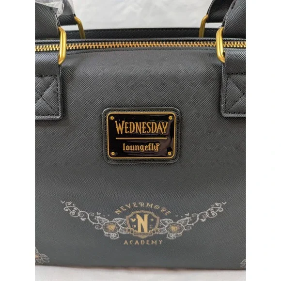 Loungefly Wednesday Typewriter Crossbody Bag NWT - Picture 4 of 11